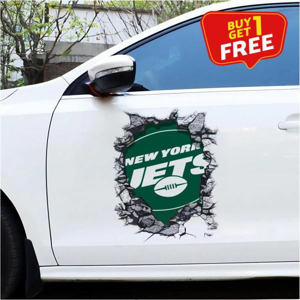 New York Jets Car Door Sticker NFL PT65250