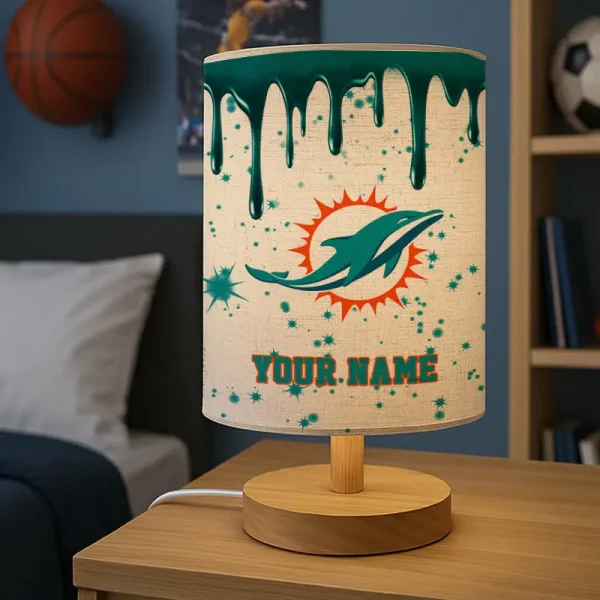 Miami Dolphins LED Table Lamp For Fan SPTABLELAMP057