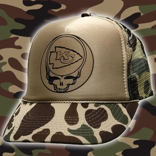 Kansas City Chiefs NFL Printed Grateful Dead Cap PT65568