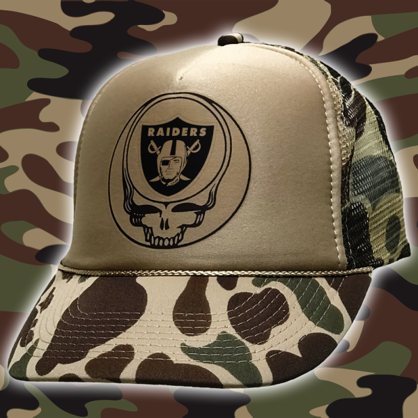 Las Vegas Raiders NFL Printed Grateful Dead Cap PT65569