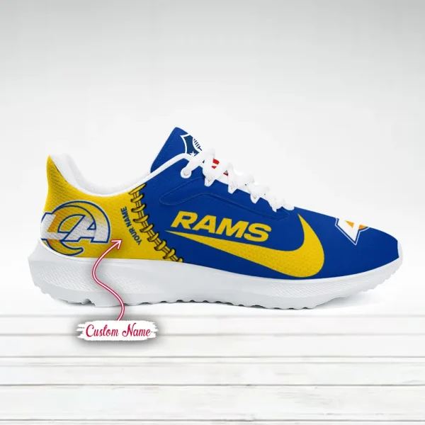 Los Angeles Rams Running Sport Sneakers Gifts For Fans  ANZSRSPORTS051 - Image 2