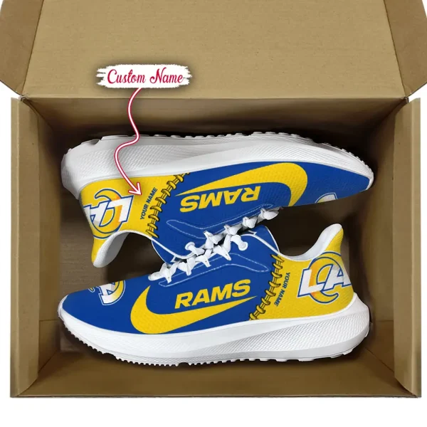 Los Angeles Rams Running Sport Sneakers Gifts For Fans  ANZSRSPORTS051 - Image 3