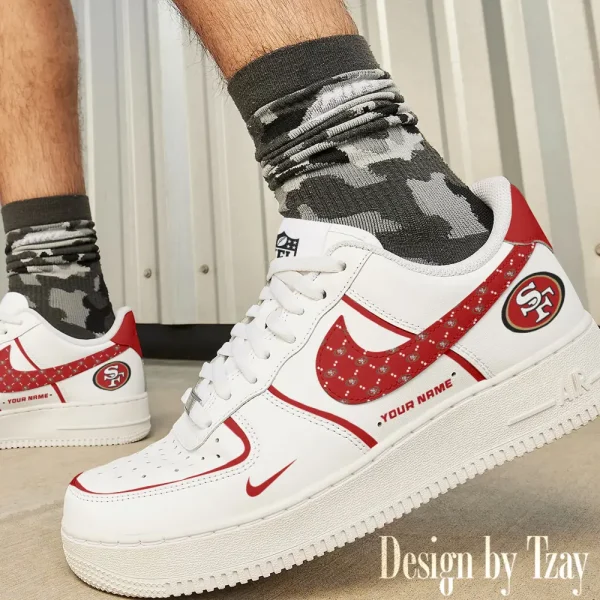 BGAF1S651-San Francisco 49ers Personalized New AF1 Shoes - Image 2
