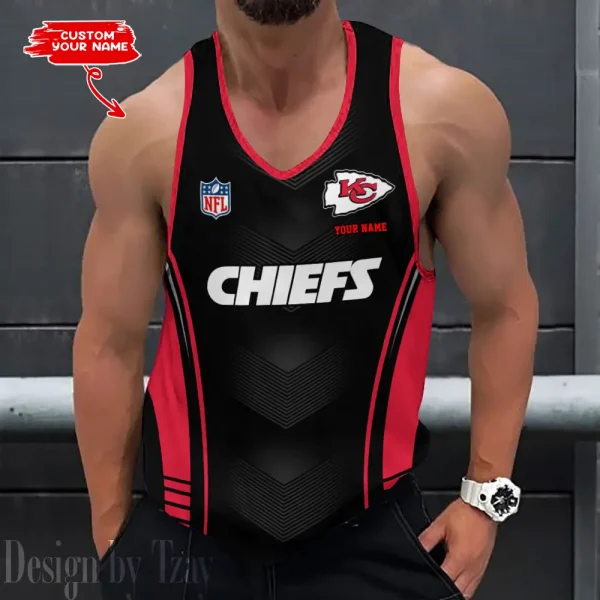 Kansas City Chiefs 3D Printed Sleeveless Sport Tank Top Shirt New Style 2025 AZTTS105