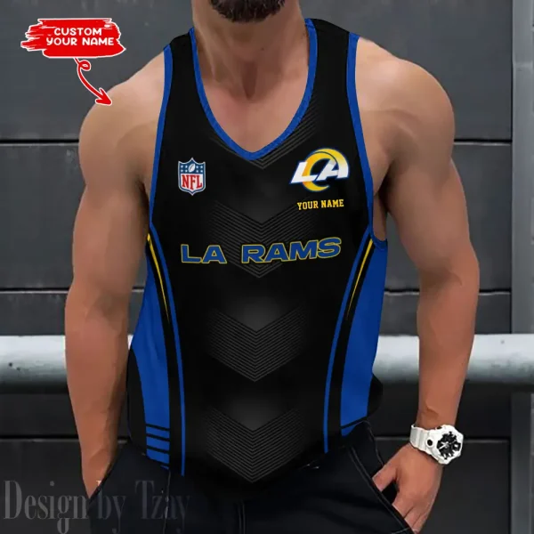 Los Angeles Rams 3D Printed Sleeveless Sport Tank Top Shirt New Style 2025 AZTTS108