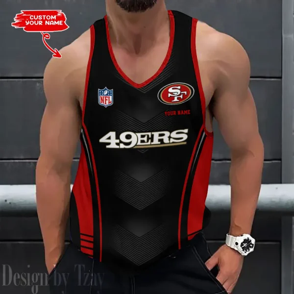 San Francisco 49ers 3D Printed Sleeveless Sport Tank Top Shirt New Style 2025 AZTTS117