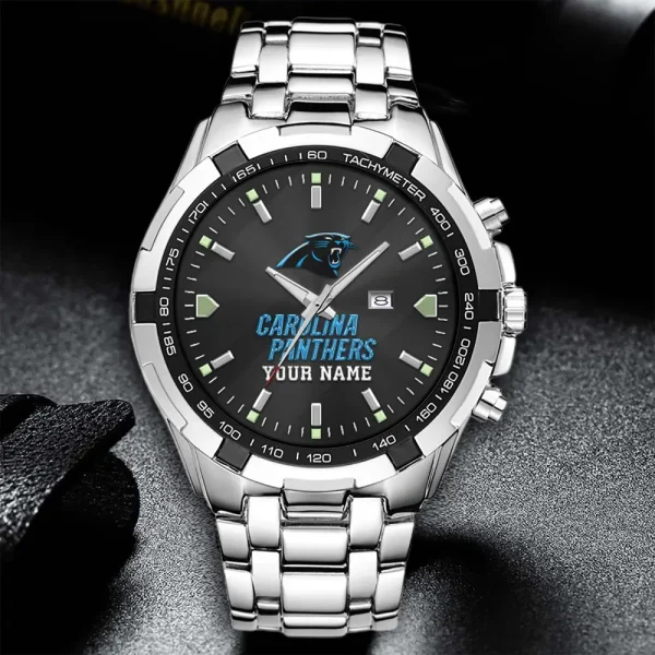 Carolina Panthers Alloy Men Quartz Watch - Image 2