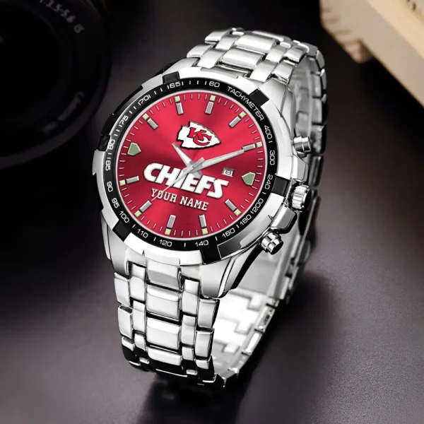 Kansas City Chiefs Alloy Men Quartz Watch