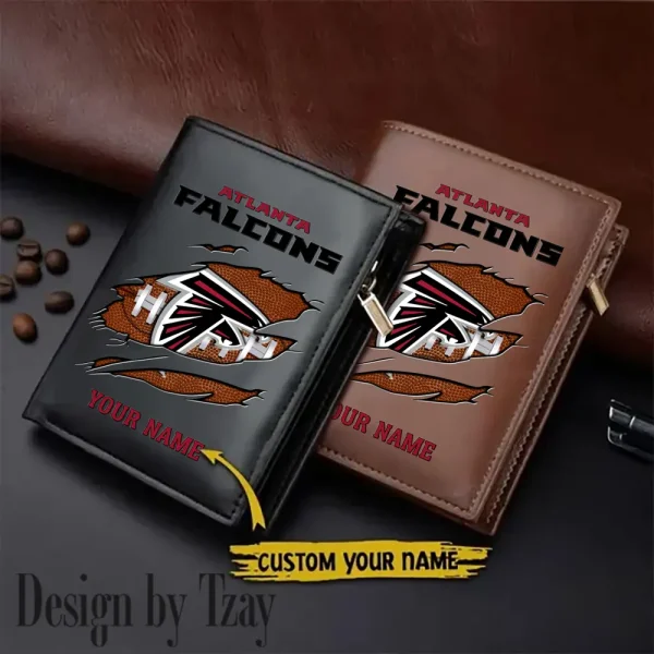 Atlanta Falcons Leather Vertical Wallet SPTLVW101
