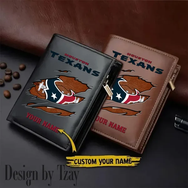 Houston Texans Leather Vertical Wallet SPTLVW112