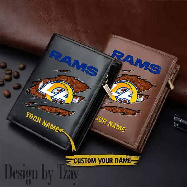 Los Angeles Rams Leather Vertical Wallet SPTLVW118