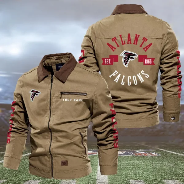 Atlanta Falcons Lapel Jacket SPTLAPELJACKET029 - Image 2