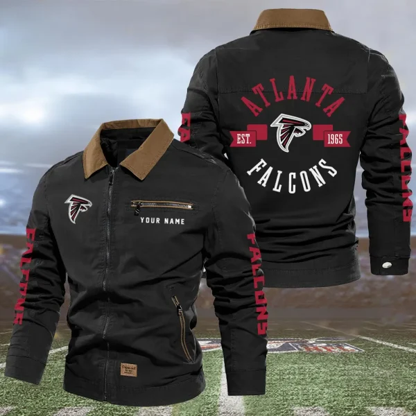 Atlanta Falcons Lapel Jacket SPTLAPELJACKET029 - Image 3