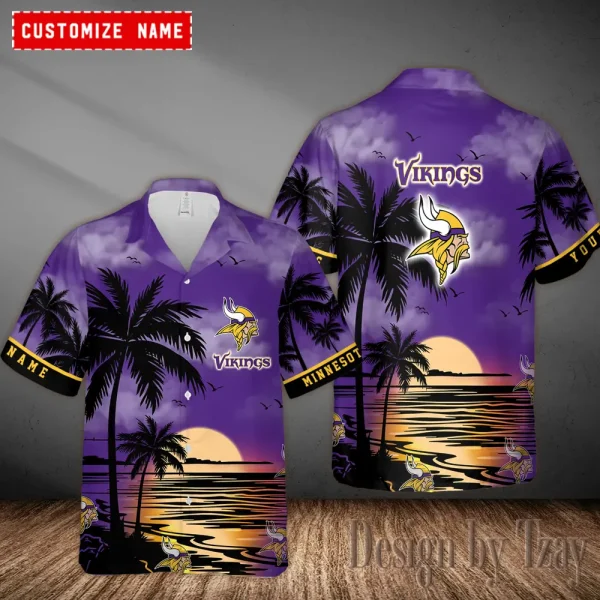 Minnesota Vikings Hawaii Shirt New Gift For Summer 2025 AZHWS825 - Image 2