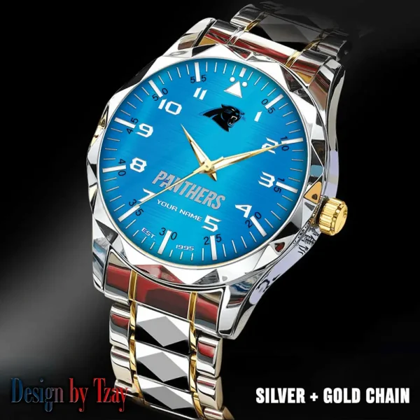 Carolina Panthers Luxury Diamond Men Wristwatch Trending 2025 SPTDMW005 - Image 5