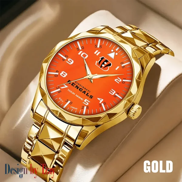 Cincinnati Bengals Luxury Diamond Men Wristwatch Trending 2025 SPTDMW007 - Image 3