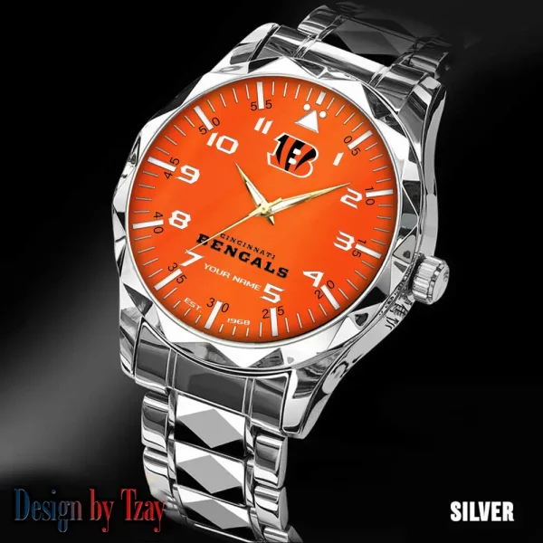 Cincinnati Bengals Luxury Diamond Men Wristwatch Trending 2025 SPTDMW007 - Image 4
