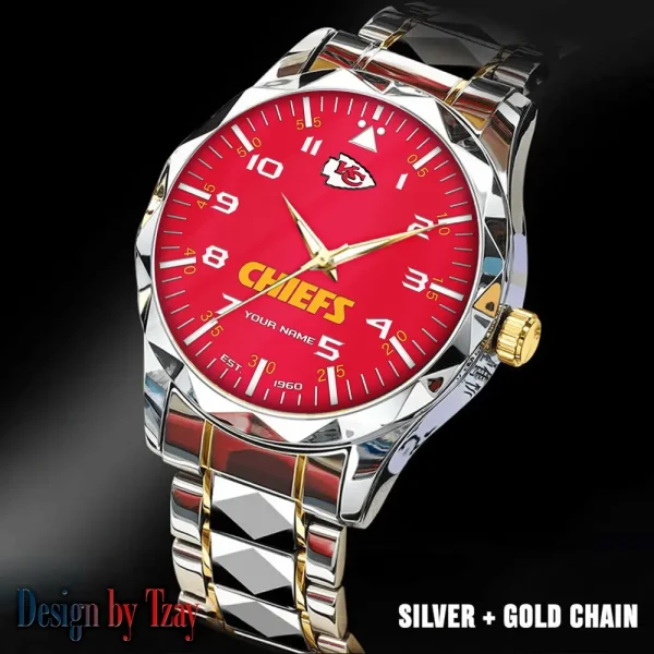 Kansas City Chiefs Luxury Diamond Men Wristwatch Trending 2025 SPTDMW016 - Image 2