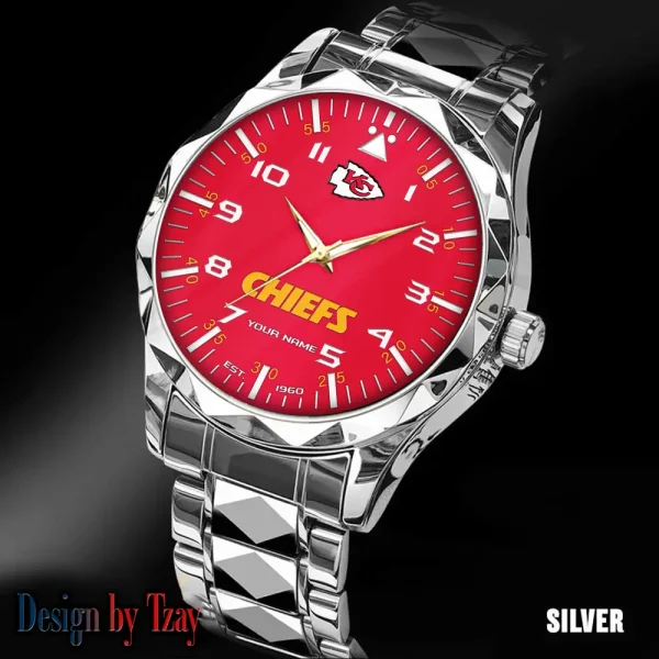 Kansas City Chiefs Luxury Diamond Men Wristwatch Trending 2025 SPTDMW016 - Image 3