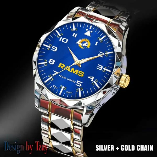 Los Angeles Rams Luxury Diamond Men Wristwatch Trending 2025 SPTDMW019 - Image 4