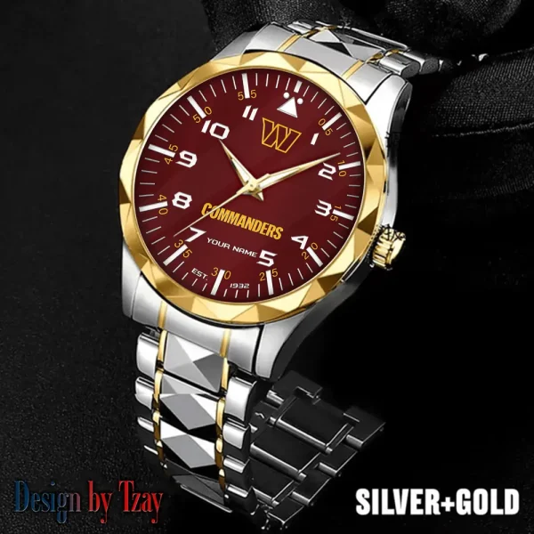 Washington Commanders Luxury Diamond Men Wristwatch Trending 2025 SPTDMW032
