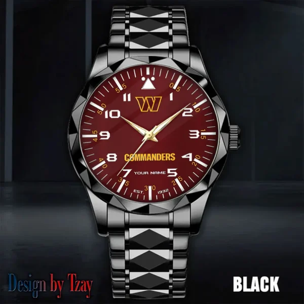 Washington Commanders Luxury Diamond Men Wristwatch Trending 2025 SPTDMW032 - Image 3
