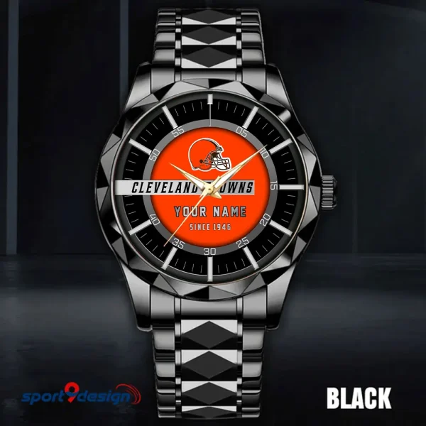 Cleveland Browns Luxury Diamond Men Wristwatch Trending 2025 SPTDMW040 - Image 4