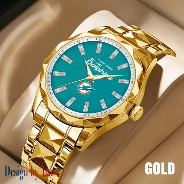 Miami Dolphins Luxury Diamond Men Wristwatch Trending 2025 SPTDMW085 - Image 3