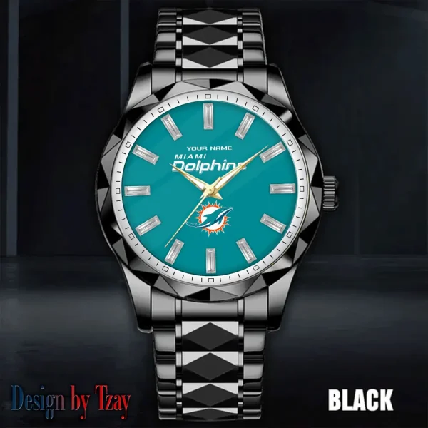 Miami Dolphins Luxury Diamond Men Wristwatch Trending 2025 SPTDMW085 - Image 5