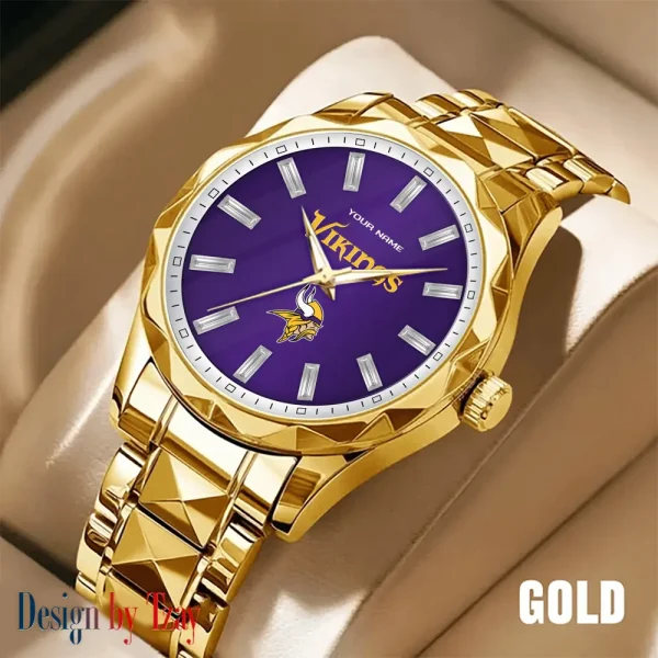 Minnesota Vikings Luxury Diamond Men Wristwatch Trending 2025 SPTDMW086 - Image 3