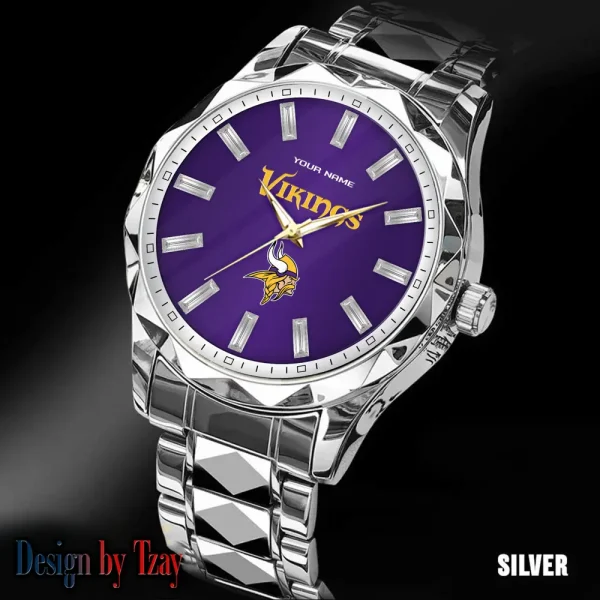 Minnesota Vikings Luxury Diamond Men Wristwatch Trending 2025 SPTDMW086 - Image 4