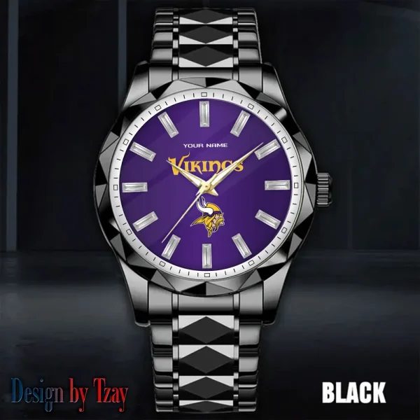 Minnesota Vikings Luxury Diamond Men Wristwatch Trending 2025 SPTDMW086 - Image 5