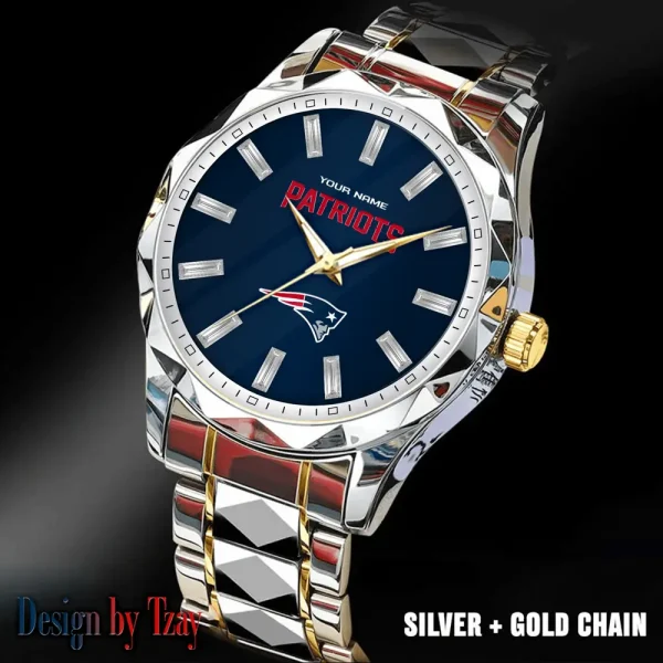 New England Patriots Luxury Diamond Men Wristwatch Trending 2025 SPTDMW087 - Image 2
