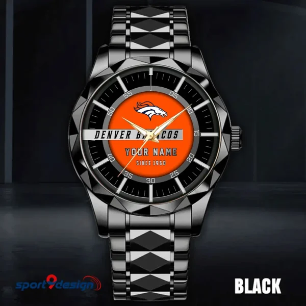 Denver Broncos Luxury Diamond Men Wristwatch Trending 2025 SPTDMW042 - Image 3