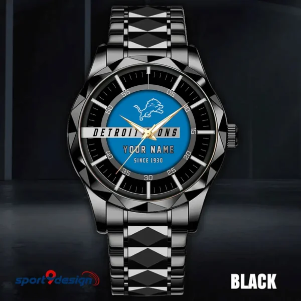 Detroit Lions Luxury Diamond Men Wristwatch Trending 2025 SPTDMW043 - Image 3