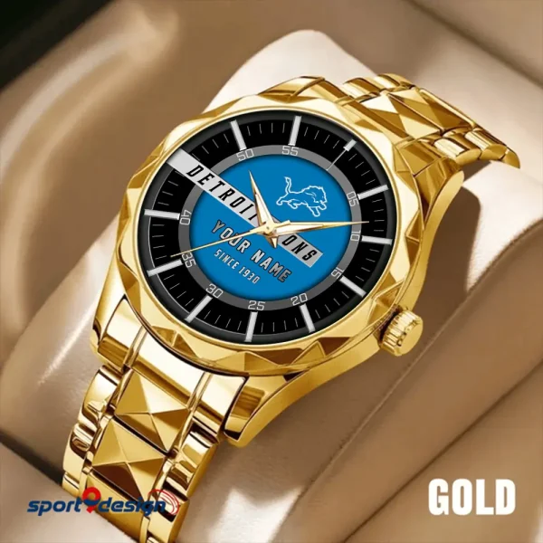 Detroit Lions Luxury Diamond Men Wristwatch Trending 2025 SPTDMW043 - Image 4