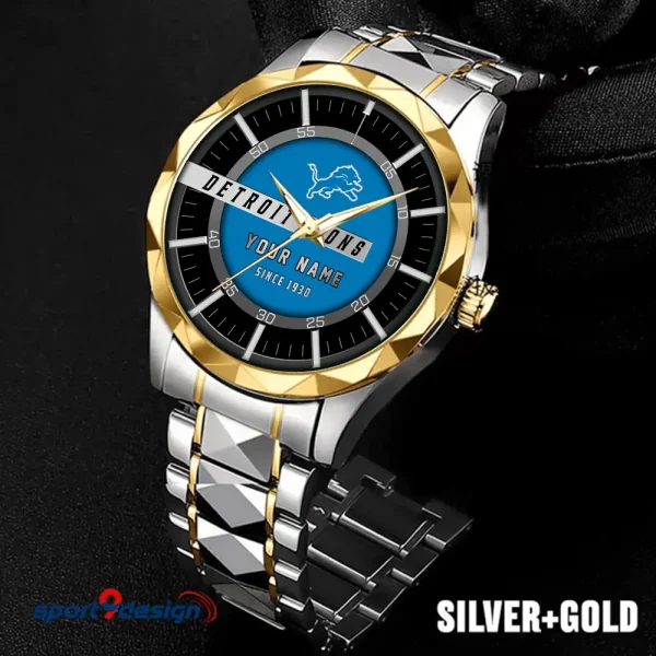 Detroit Lions Luxury Diamond Men Wristwatch Trending 2025 SPTDMW043