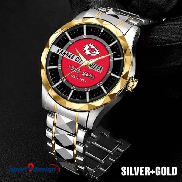 Kansas City Chiefs Luxury Diamond Men Wristwatch Trending 2025 SPTDMW048