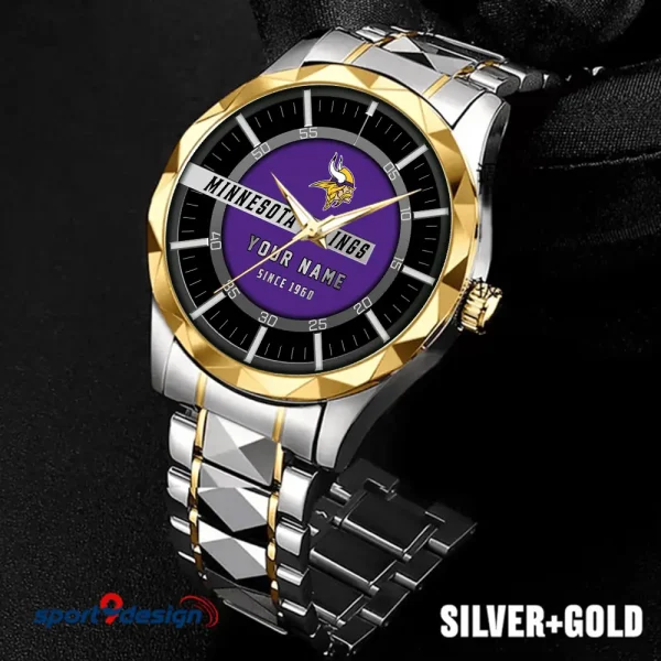 Minnesota Vikings Luxury Diamond Men Wristwatch Trending 2025 SPTDMW053