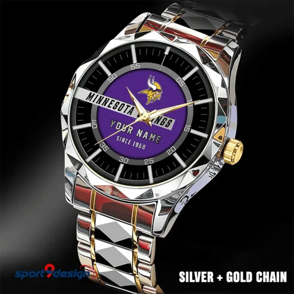 Minnesota Vikings Luxury Diamond Men Wristwatch Trending 2025 SPTDMW053 - Image 2