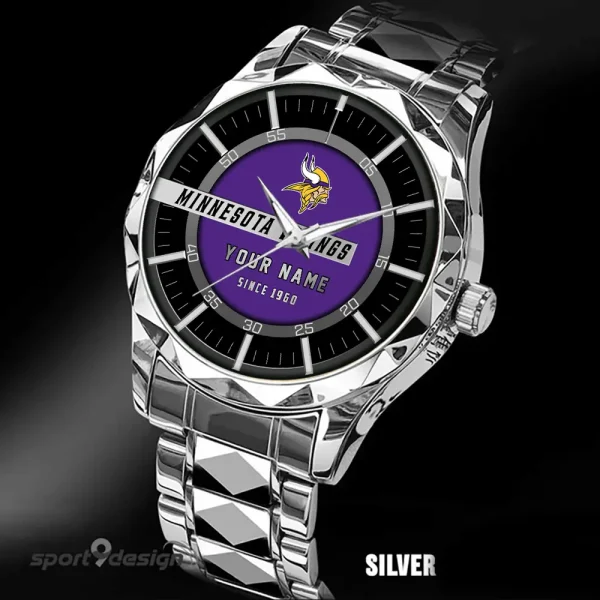 Minnesota Vikings Luxury Diamond Men Wristwatch Trending 2025 SPTDMW053 - Image 3