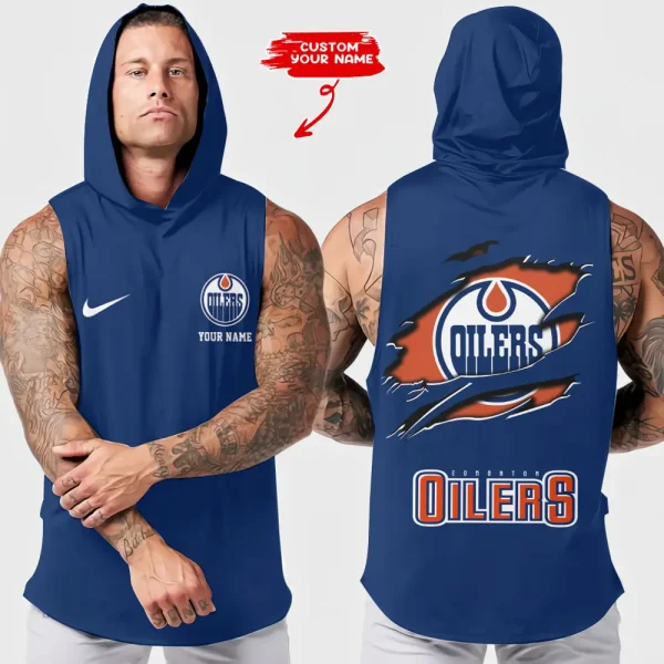 Edmonton Oilers NHL Sleeveless Pullover Hoodie Trending 2025 AZHTT130 - Image 2