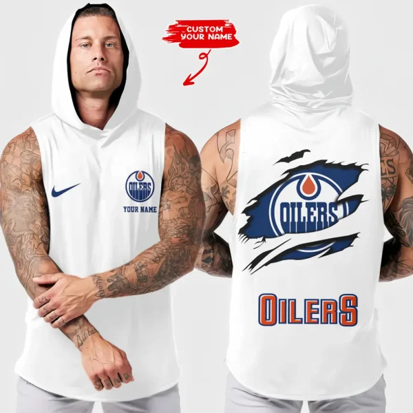 Edmonton Oilers NHL Sleeveless Pullover Hoodie Trending 2025 AZHTT130 - Image 3