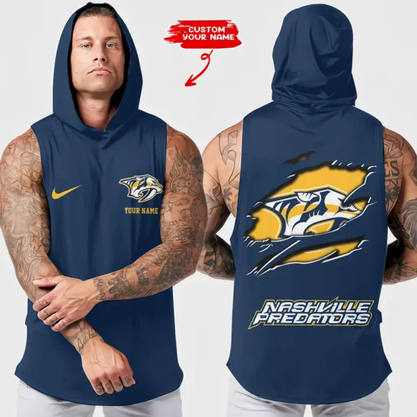 Nashville Predators NHL Sleeveless Pullover Hoodie Trending 2025 AZHTT135 - Image 2