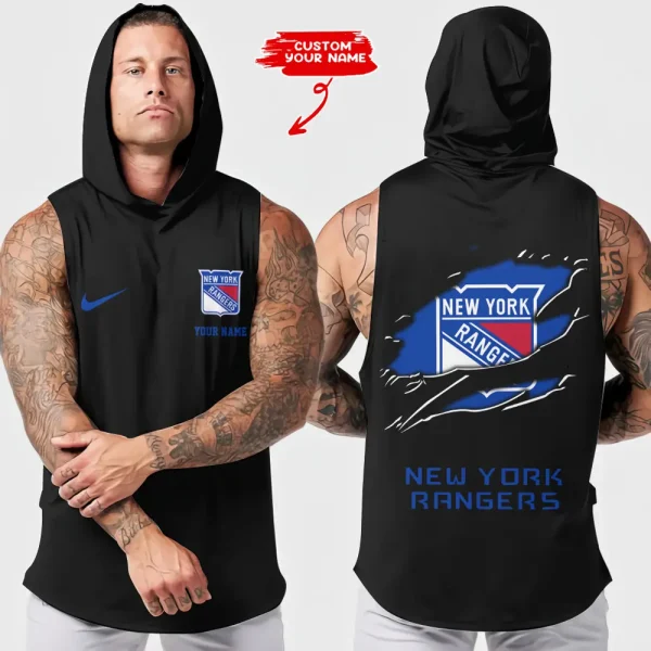 New York Rangers NHL Sleeveless Pullover Hoodie Trending 2025 AZHTT138