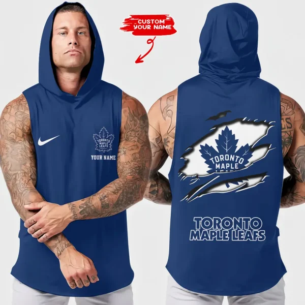 Toronto Maple Leafs NHL Sleeveless Pullover Hoodie Trending 2025 AZHTT144 - Image 2