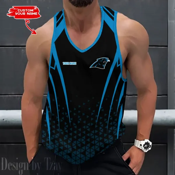 Carolina Panthers 3D Printed Sleeveless Sport Tank Top Shirt New Style 2025 AZTTS125