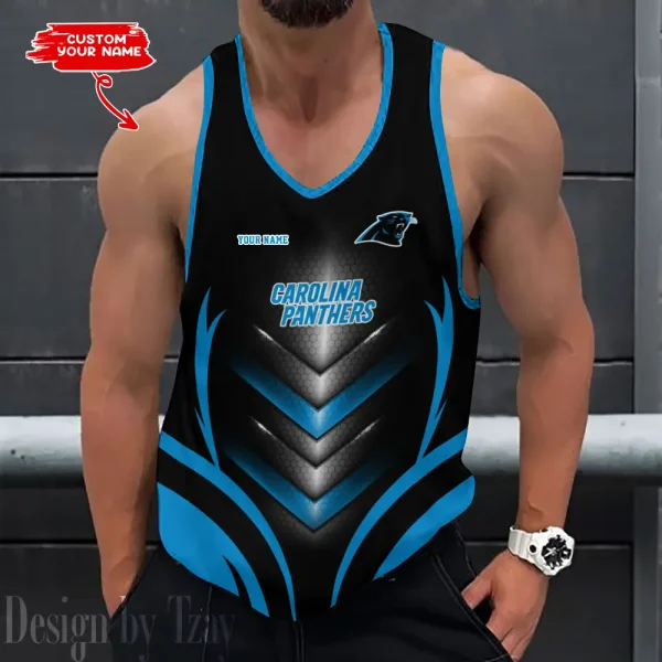 Carolina Panthers 3D Printed Sleeveless Sport Tank Top Shirt New Style 2025 AZTTS136