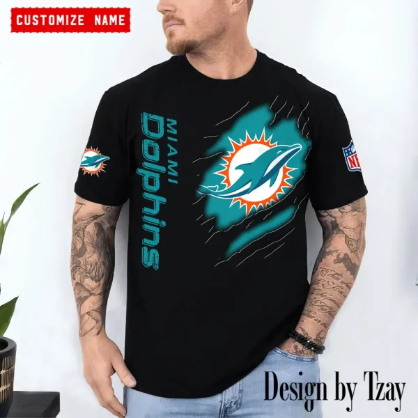 Miami Dolphins Summer Fashion Casual T-Shirt Gift For Sport Fans AZTS1051