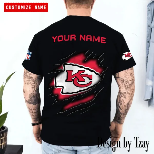 Kansas City Chiefs Summer Fashion Casual T-Shirt Gift For Sport Fans AZTS1055 - Image 2